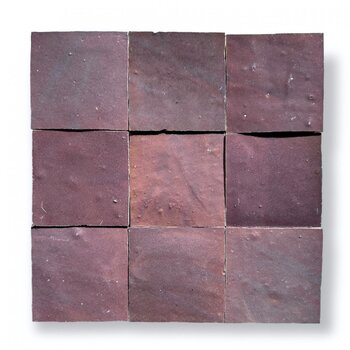 De Tegel BV Zellige Alhambra nr 28 Aubergine 10x10 cm a 1 m²