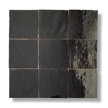 De Tegel BV Zellige Alhambra nr 31 Noir 10x10 cm a 1 m²