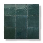 De Tegel BV Zellige Alhambra nr 45 Vert Fonce 10x10 cm, afname per doos van 1 m²
