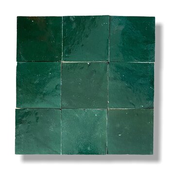 De Tegel BV Zellige Alhambra nr 03 Cupresse 10x10 cm a 1 m²