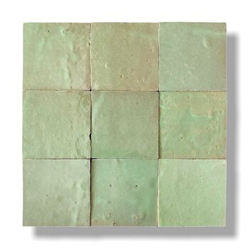 De Tegel BV Zellige Alhambra nr 49 Pistache 10x10 cm a 1 m²