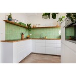 De Tegel BV Zellige Alhambra nr 49 Pistache 10x10 cm, afname per doos van 1 m²