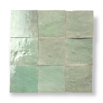 De Tegel BV Zellige Alhambra nr 15 Vert Clair 10x10 cm a 1 m²