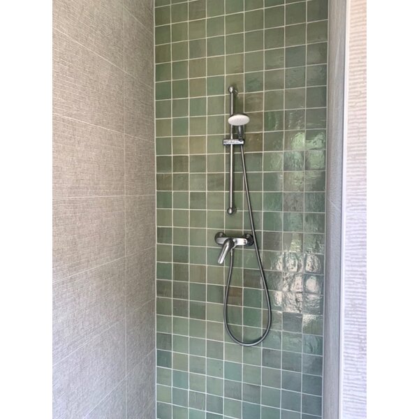 De Tegel BV Zellige Alhambra nr 15 Vert Clair 10x10 cm, afname per doos van 1 m²