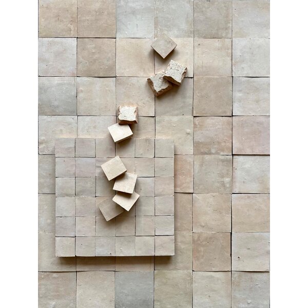 De Tegel BV Zellige Alhambra nr 01 Fez 10x10 cm, ongeglazuurd, afname per doos van 1 m²