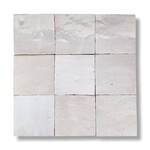 De Tegel BV Zellige Alhambra nr 06 Blanc Casse 10x10 cm, afname per doos van 1 m²
