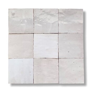 De Tegel BV Zellige Alhambra nr 06 Blanc Casse 10x10 cm a 1 m²
