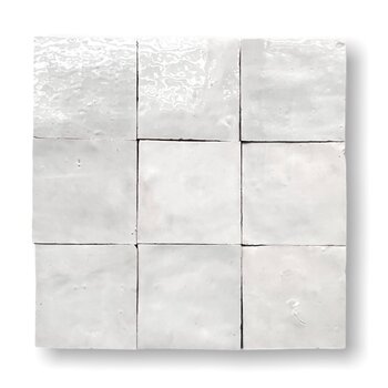 De Tegel BV Zellige Alhambra nr 00 Blanc 10x10 cm a 1 m²