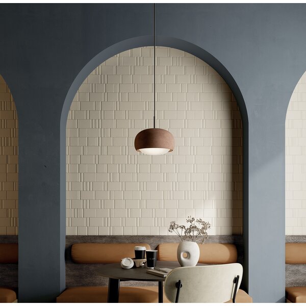 La Fabbrica AVA Grooves Bone Glossy 206008 7,5x15 cm, afname per doos van 0,50 m²