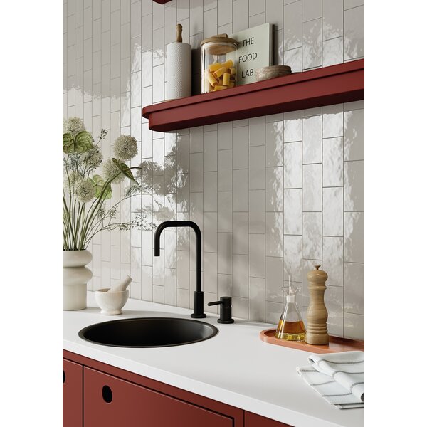 La Fabbrica AVA Grooves Grey Glossy 206007 7,5x15 cm, afname per doos van 0,50 m²