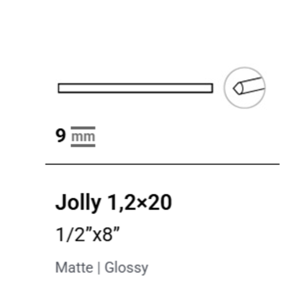 La Fabbrica AVA Grooves Grey Jolly Matte 206019 1,2x20 cm, afname per doos van 22 stuks