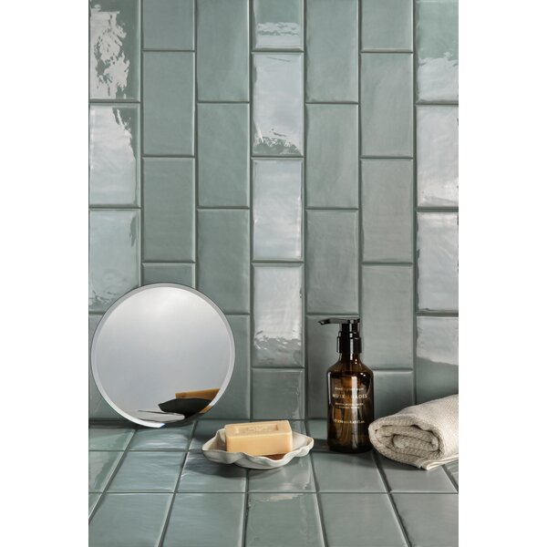 La Fabbrica AVA Grooves Sage Glossy 206005 7,5x15 cm, afname per doos van 0,50 m²