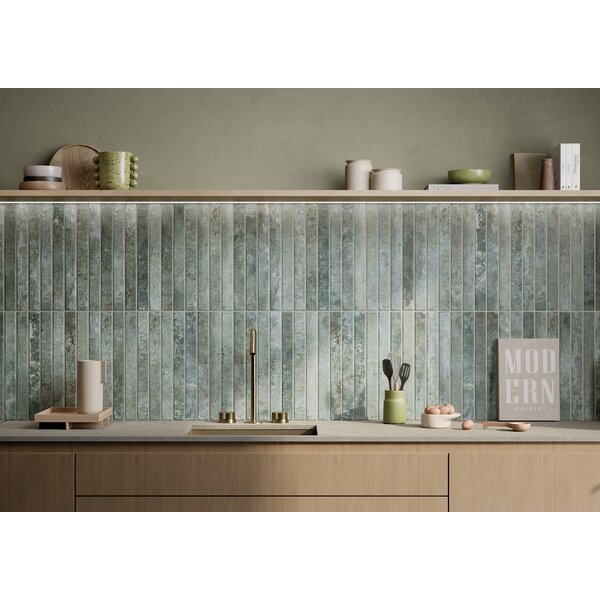 La Fabbrica AVA Kist Lux Jade Glossy 264042 4,8×45 cm, afname per doos van 0,69 m²