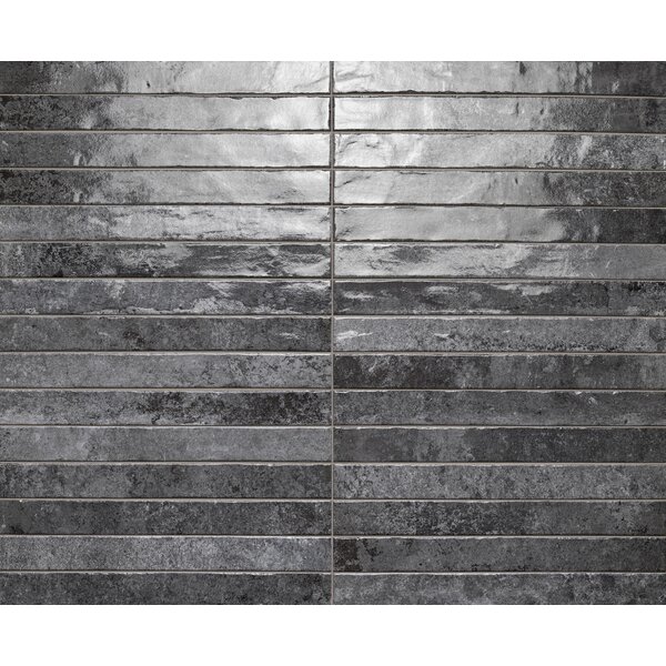 La Fabbrica AVA Kist Lux Charcoal Glossy 264012 4,8×45 cm, afname per doos van 0,69 m²