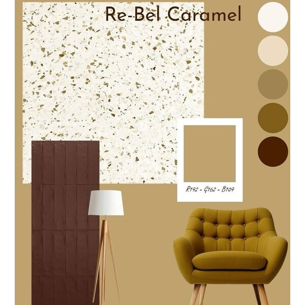 Revoir Paris Re-Bel Caramel 60x60, afname per doos van 1,44 m²