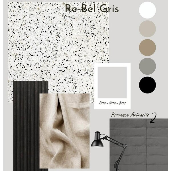 Revoir Paris Re-Bel Gris 60x60, afname per doos van 1,44 m²