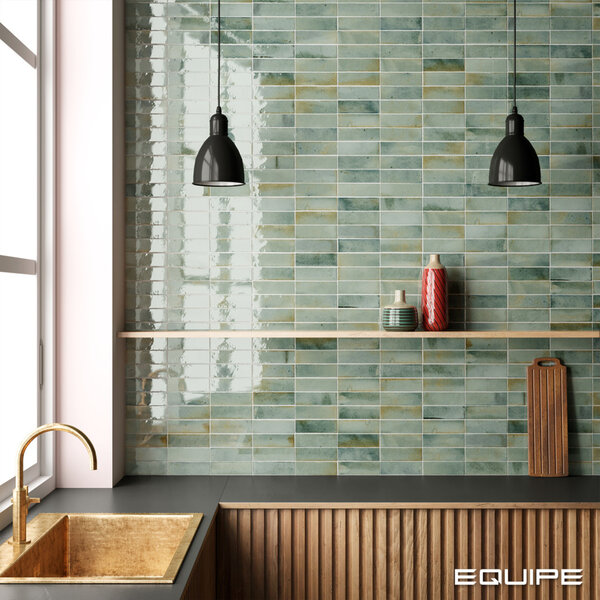 Ceravision Hanoi Celadon 5,1x16,1, afname per doos van 0,542 m²