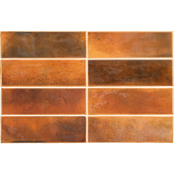 Ceravision Hanoi Burnt Red 5,1x16,1, afname per doos van 0,542 m²