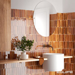 Ceravision Hanoi Burnt Red 5,1x16,1, afname per doos van 0,542 m²