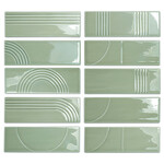 Ceravision Glow Decor Mint 5,2x16, afname per doos van 0,502 m²