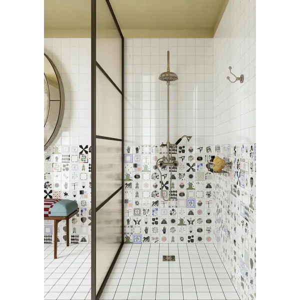 41ZERO42 Stories White Lux 10x10, afname per doos van 0,6 m²