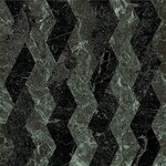 41ZERO42 Dandy Ribbon Green Black 18,6x18,6, afname per doos van 0,45 m²