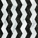 41ZERO42 Dandy Ribbon Black White 18,6x18,6, afname per doos van 0,45 m²