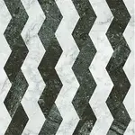 41ZERO42 Dandy Ribbon White Green 18,6x18,6, afname per doos van 0,45 m²