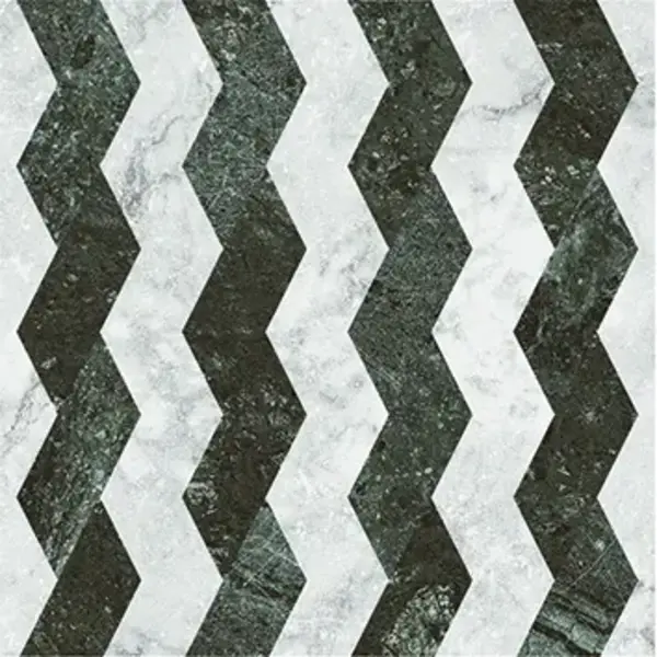 41ZERO42 Dandy Ribbon White Green 18,6x18,6, afname per doos van 0,45 m²