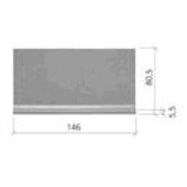 Mosa Softline 7,5X15 74060DP Beige Holplint, afname per stuk