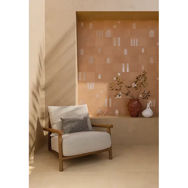 Keope Cottomilano Archetipo Mattone 20x20 Decoro Mat/glans, afname per doos van 1,2 m²