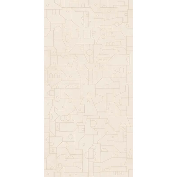 Keope Cottomilano Labirinto Talco 60x120 decoro ULTRAmatt, afname per doos van 1,2 m²