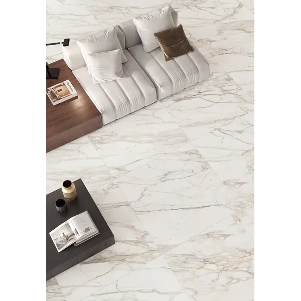 Keope Versilia Borghini White Ultrasilky 60x60, afname per doos van 1,08 m²