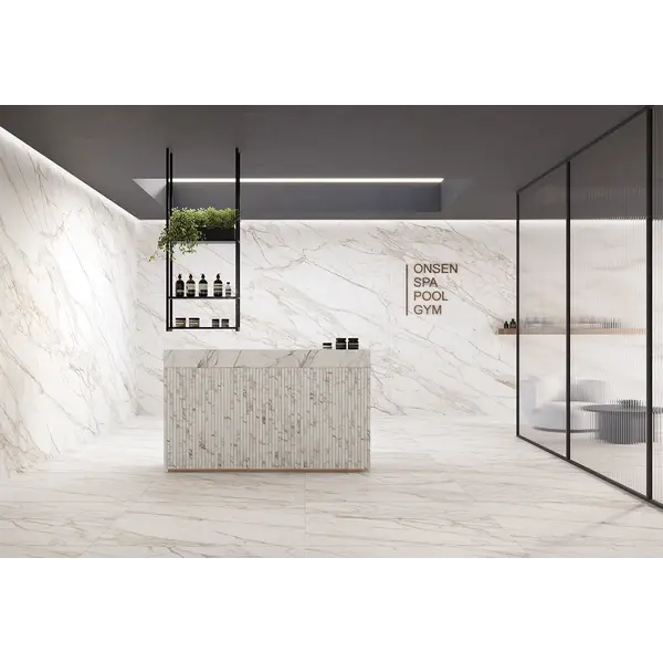 Keope Versilia Borghini White Ultrasilky 60x60, afname per doos van 1,08 m²