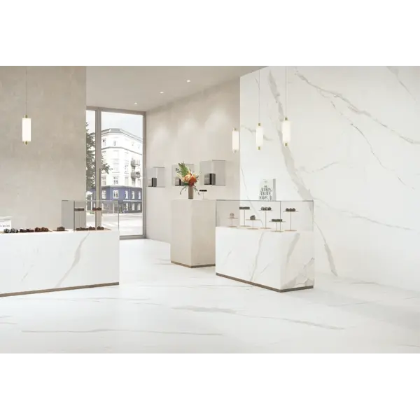 Keope Versilia Assoluto White Ultrasilky 60x60, afname per doos van 1,08 m²