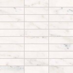 Keope Versilia Michelangelo White Ultrasilky Mosaico Listelli 30x30, afname per doos van 0,99 m²