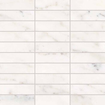 Keope Versilia Michelangelo White Ultrasilky Mosaico Listelli 30x30 a 0,99 m²