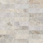 Keope Versilia Fiorito Ivory Ultrasilky Mosaico Listelli 30x30, afname per doos van 0,99 m²