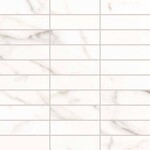 Keope Versilia Borghini White Ultrasilky Mosaico Listelli 30x30, afname per doos van 0,99 m²