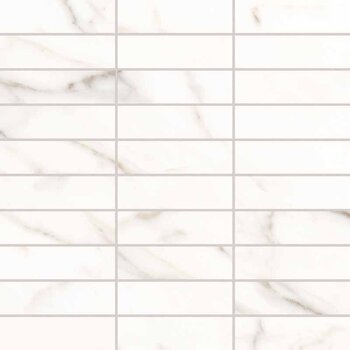 Keope Versilia Borghini White Ultrasilky Mosaico Listelli 30x30 a 0,99 m²