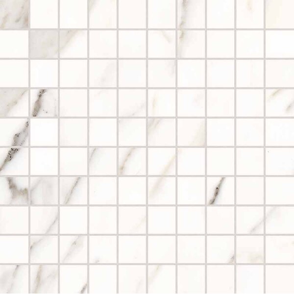 Keope Versilia Borghini White Ultrasilky Mosaico T100 30x30, afname per doos van 0,54 m²
