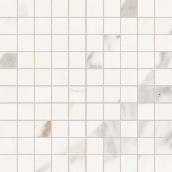 Keope Versilia Assoluto White Ultrasilky Mosaico T100 30x30, afname per doos van 0,54 m²