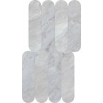 Keope Versilia Bardiglio Silver Ultrasilky Biscuits 28,5x55,5, afname per doos van 0,95 m²