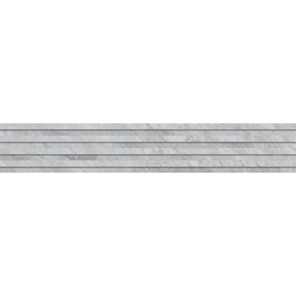 Keope Versilia Bardiglio Silver Ultrasilky Plisse 3D 18,4x120, afname per doos van 0,66 m²