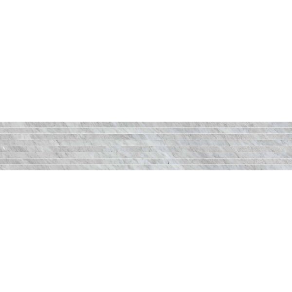 Keope Versilia Bardiglio Silver Ultrasilky Plisse 20x120, afname per doos van 0,96 m²
