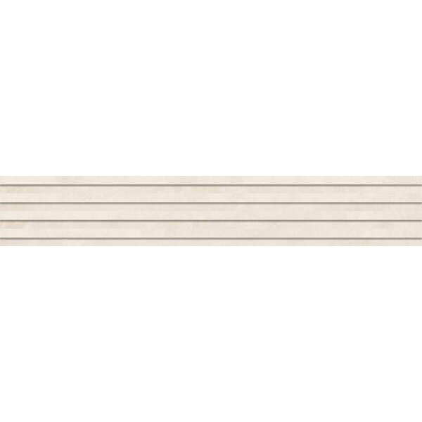 Keope Moov Up White 18,4x120 Plisse 3D ultramatt, afname per doos van 0,66 m²