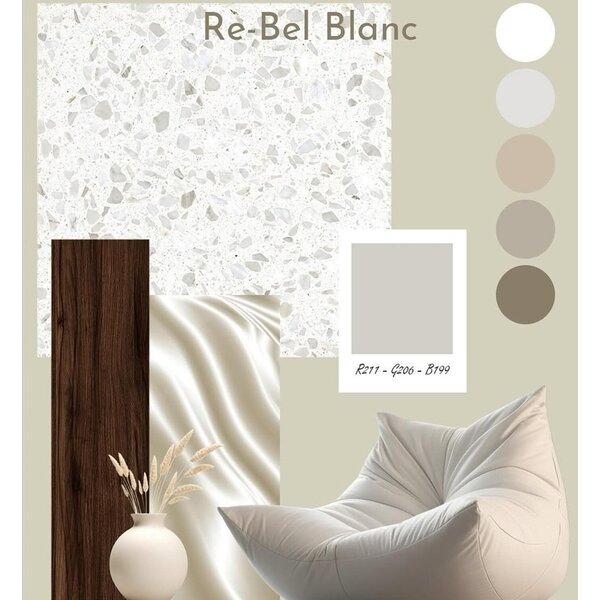 Revoir Paris Re-Bel Blanc 100x100, afname per doos van 2 m²