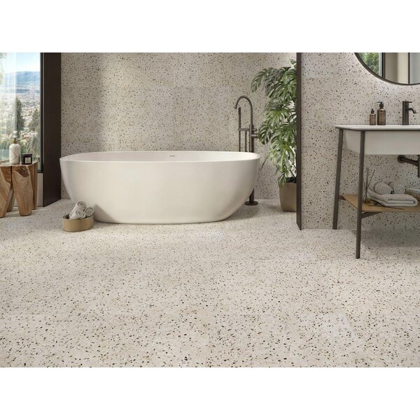 Revoir Paris Re-Bel Petrol 100x100, afname per doos van 2 m²