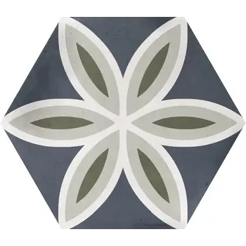 La Fabbrica AVA Small 180255 Trend Navy hexagon 12,4x10,7 a 0,5 m²