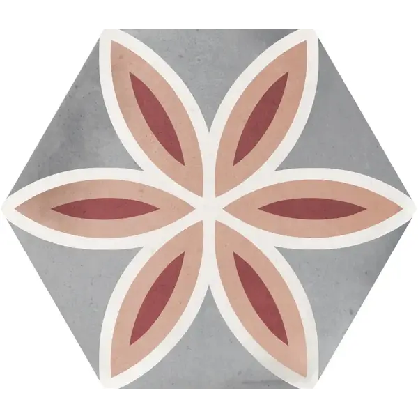 La Fabbrica AVA Small 180254 Trend Light Blue hexagon 12,4x10,7, afname per doos van 0,5 m²